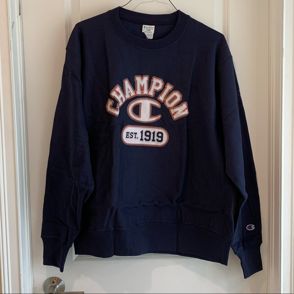 Champion Reverse Weave crew sweatshirt blu…